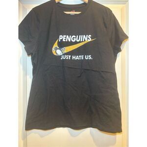 Penguins Just Hate Us Women's T-shirt size Large